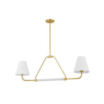 Georgann Two Light Linear in Aged Brass/Soft White (428|H891902-AGB/SWH)