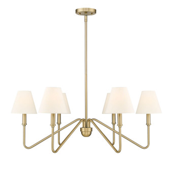 Kennedy Six Light Chandelier in Brushed Champagne Brass (62|3690-6 BCB-IL)