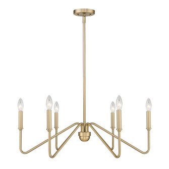 Kennedy Six Light Chandelier in Brushed Champagne Brass (62|3690-6 BCB)