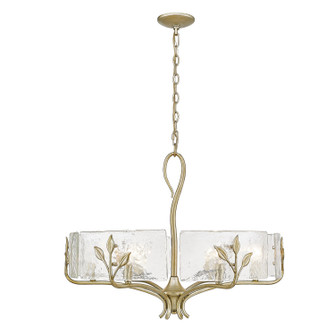 Calla Six Light Chandelier in White Gold (62|3160-6 WG-HWG)