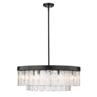 Ciara BLK Nine Light Chandelier in Matte Black (62|1768-9 BLK-HWG)