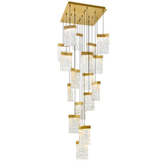 Lava LED Chandelier in Brass (401|1587P24-17-624)