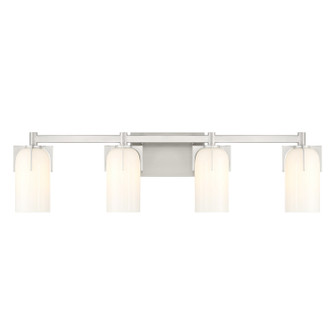 Caldwell Four Light Bathroom Vanity in Satin Nickel (51|8-4128-4-SN)