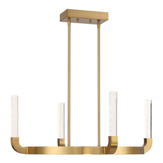 Del Mar LED Chandelier in Warm Brass (51|1-2508-4-322)