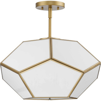 Latham Three Light Flush Mount in Vintage Gold (54|P350261-078)