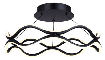 Castra LED Semi Flush Mount in Black (387|LSF280A17BK)