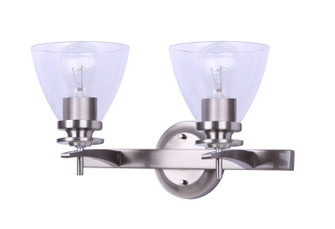 Ivl256A02Bn-Rg Two Light Vanity in Brushed Nickel (387|IVL256A02BN-RG)