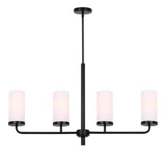 Malloy Four Light Chandelier in Matte Black (387|ICH2029B04BK)