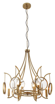 Into Focus Six Light Chandelier in Brass Antq (7|3816-863)