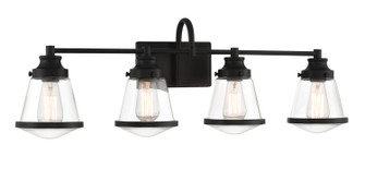 Mannsdale Four Light Bath Vanity in Coal Black (7|2584-66A)