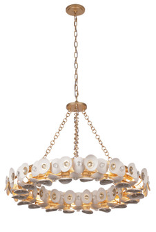 Niu Ten Light Pendant in Coconut Shell Gold / Coconut Shell White (29|N1865-760)