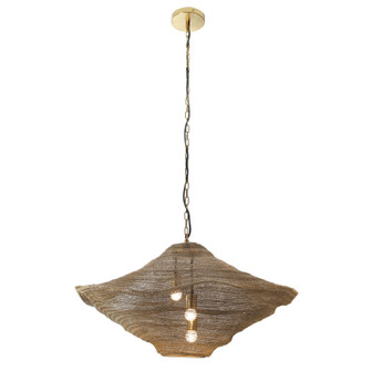 Marseille Three Light Pendant in Gilded Brass (29|N1764-752)