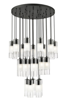 Alton 27 Light Chandelier in Matte Black (224|824P-27R-MB)