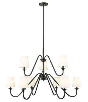 Gianna Nine Light Chandelier in Matte Black (224|7509-9-46MB)