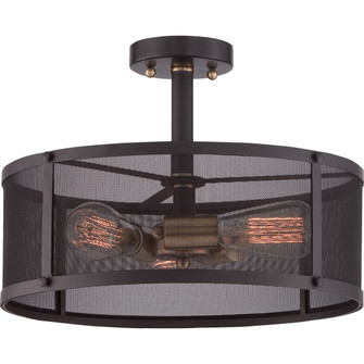 Union Station Three Light Semi-Flush Mount in Western Bronze (10|UST1716WT)