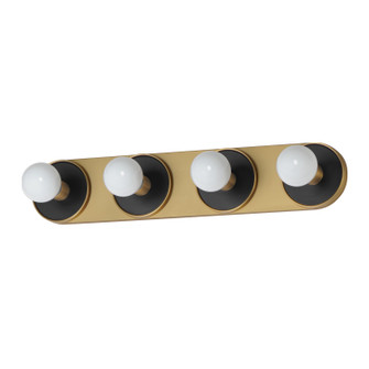 Hollywood LED Wall Sconce in Black / Natural Aged Brass (16|26094BKNAB/BUL)