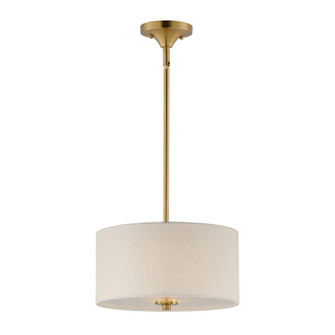 Bongo Two Light Pendant / Semi-Flush Mount in Natural Aged Brass (16|10011OMNAB)