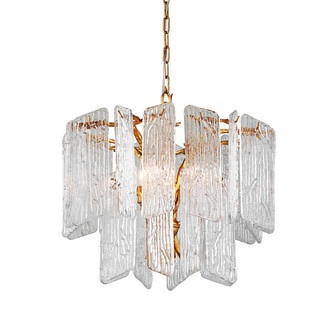 Piemonte Four Light Chandelier in Gold Leaf (68|244-44-GL)