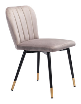 Manchester Dining Chair in Gray, Black, Gold (339|101710)