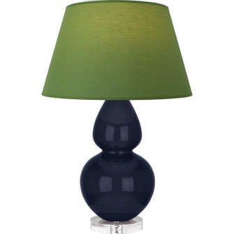 Double Gourd One Light Table Lamp in Midnight Blue Glazed Ceramic w/Lucite (165|MB23G)