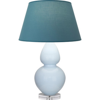 Double Gourd One Light Table Lamp in Baby Blue Glazed Ceramic w/Lucite (165|A676B)