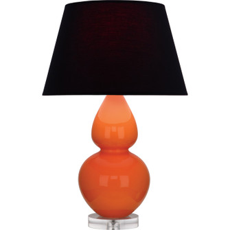 Double Gourd One Light Table Lamp in Pumpkin Glazed Ceramic w/Lucite Base (165|A675K)