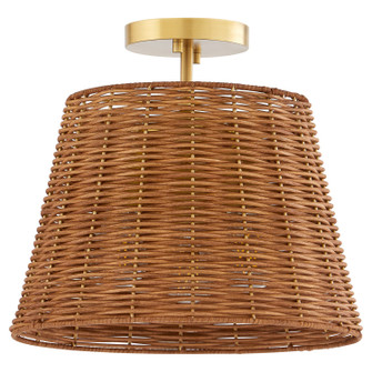 Robinson Three Light Semi Flush Mount in Aged Brass (19|2893-13-80)