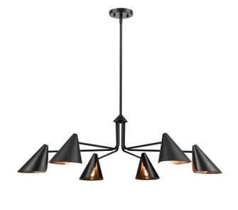 Warhol Six Light Chandelier in Matte Black (59|99006-MB)