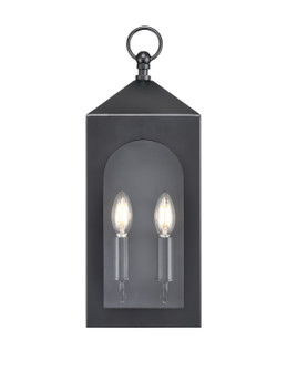 Bratton Two Light Outdoor Wall Sconce in Powder Coated Black (59|7802-PBK)