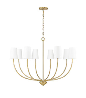 Kandor Eight Light Chandelier in Vintage Brass (59|29908-VB)