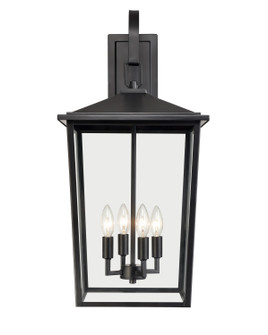 Fetterton Four Light Outdoor Wall Sconce in Powder Coated Black (59|2984-PBK)