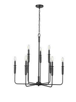 Savanne Nine Light Chandelier in Matte Black (59|29309-MB)