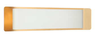 Kumilo LED Wall Sconce in White + Aged Gold Brass (423|S10524WHAG)