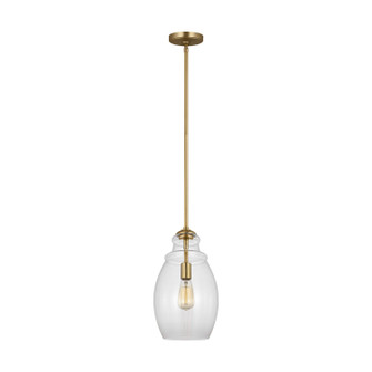 Marino One Light Pendant in Satin Brass (1|P1484SB)