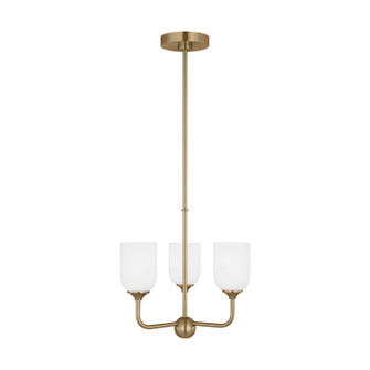 Emile Three Light Chandelier in Satin Bronze (1|GLC1073SB)