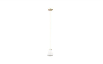 Emma One Light Pendant in Brass With True Opal Glass (214|DVP47021BR-TO)
