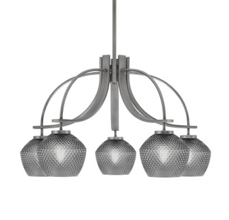 Cavella Five Light Chandelier in Graphite (200|3925-GP-4622)