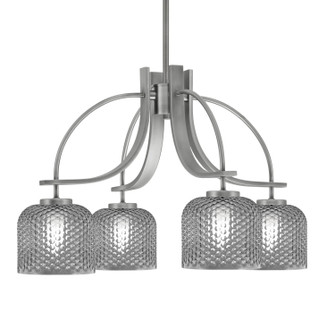 Cavella Four Light Chandelier in Graphite (200|3924-GP-4612)