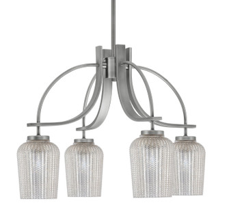 Cavella Four Light Chandelier in Graphite (200|3924-GP-4253)