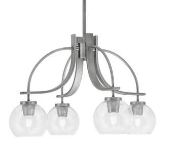 Cavella Four Light Chandelier in Graphite (200|3924-GP-4100)