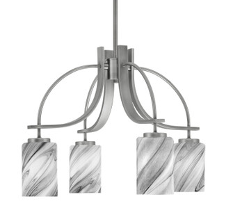 Cavella Four Light Chandelier in Graphite (200|3924-GP-3009)