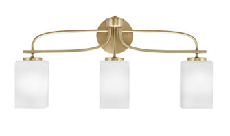 Cavella Three Light Bath Bar in New Age Brass (200|3913-NAB-531)