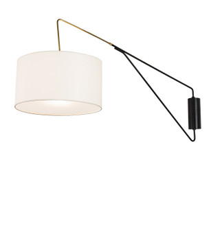 Cilindro One Light Wall Sconce in Solar Black/Brass (57|268048)