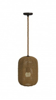 Malibu One Light Pendant in natural Hemp Rope (192|HF1005-RP)