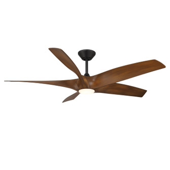 Zephyr 5 62''Ceiling Fan in Matte Black/Distressed Koa (441|FR-W2401-62L-MB/DK)