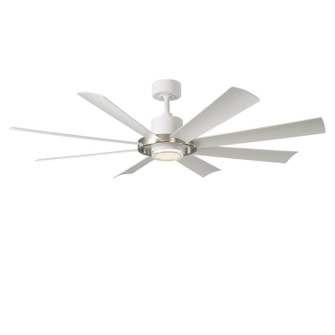 Aura 60''Ceiling Fan in Brushed Nickel/Matte White (441|FR-W2303-60L-BN/MW)