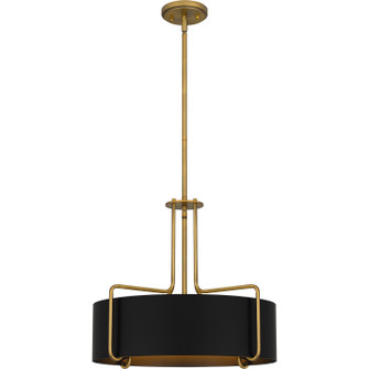 Quoizel Pendant Four Light Pendant in Aged Brass (10|QP5596AB)