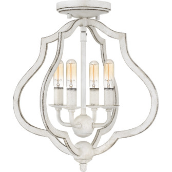 O'Keefe Four Light Semi-Flush Mount in Antique White (10|OKF1715AWH)