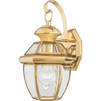 Newbury One Light Outdoor Wall Lantern in Polished Brass (10|NY8315B)