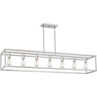 New Harbor Seven Light Island Chandelier in Brushed Nickel (10|NHR752BN)